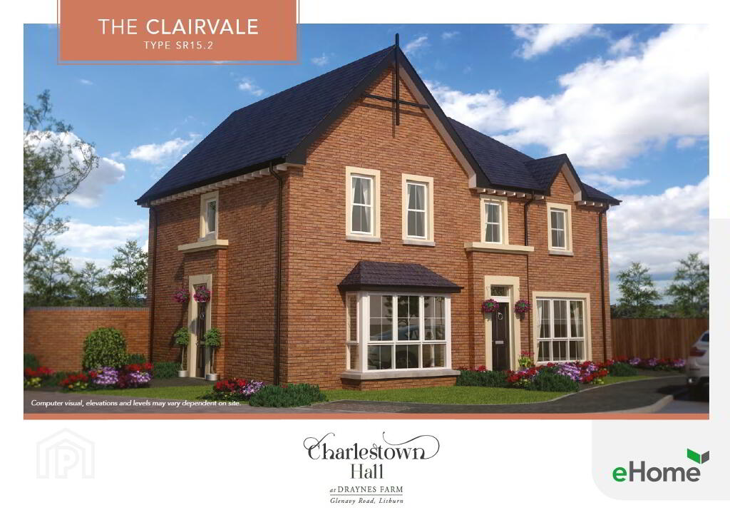 The Clairvale, Charlestown Hall - Lagan Homes, Draynes Farm, Glenavy R...Lisburn, BT28 2WQ